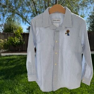 Maison Labiche Paris Coffee Dog Button-Front Shirt 6Y NWT